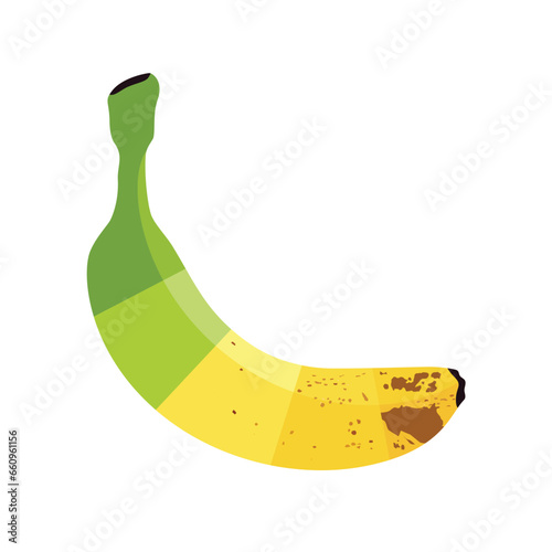 Ripe stages of bananas from unripe to overripe.