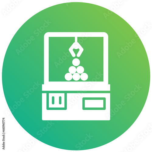 Crane machine Vector Icon Design Illustration