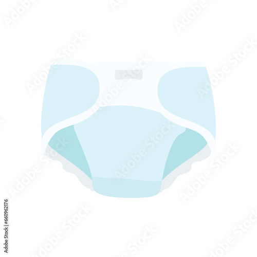 Baby diaper vector icon