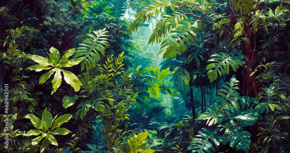 Fototapeta premium Fondo de Pantalla Selva Amazónica