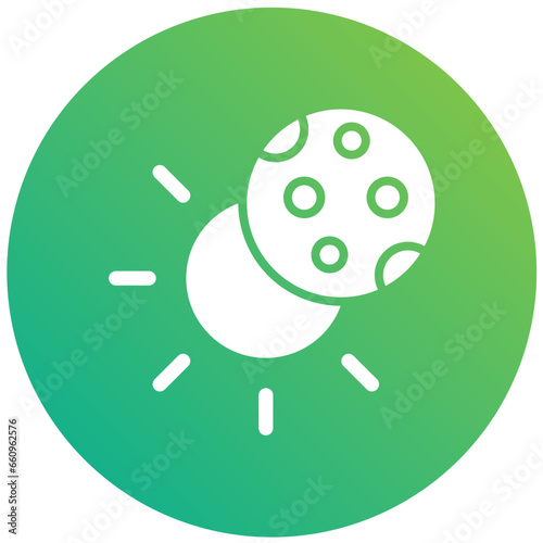 Eclipse Vector Icon Design Illustration