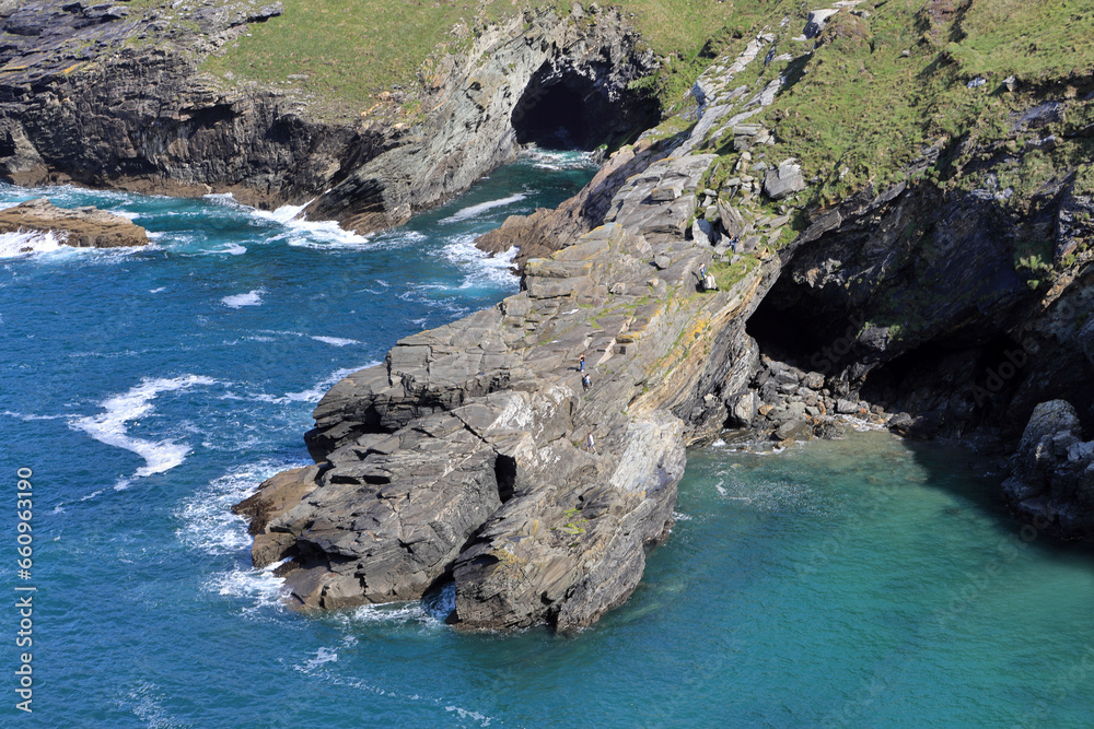 View of Barras Nose, located in Cornwall, England, a stunning coastal headland that offers breathtaking views of the sea and surrounding landscapes. View of Barras Nose, located in Cornwall, England, a stunning coastal headland that offers breathtaking views of the sea and surrounding landscapes.