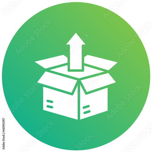 Unboxing Vector Icon Design Illustration
