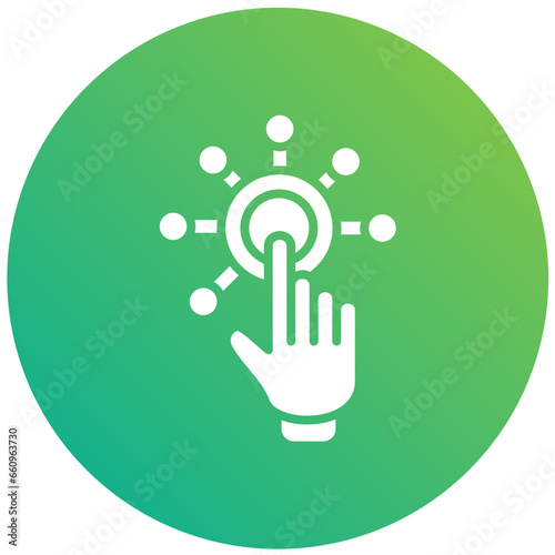 Interactivity Vector Icon Design Illustration