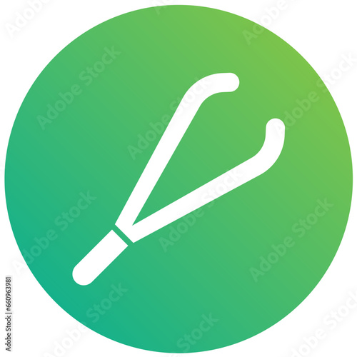 Tweezers Vector Icon Design Illustration