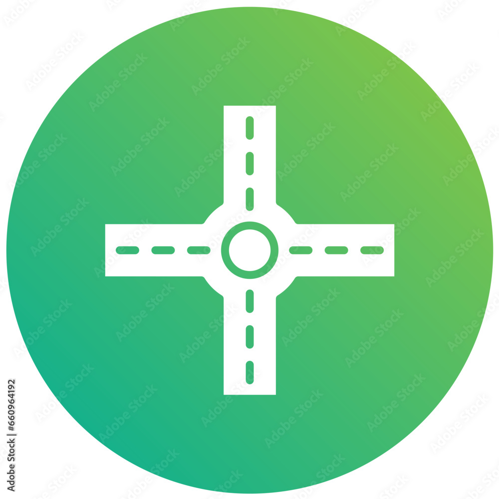 Crossroad Vector Icon Design Illustration Crossroad Vector Icon Design Illustration