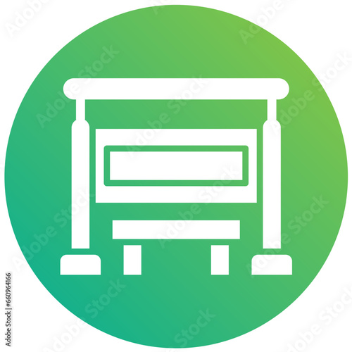 Bus stop Vector Icon Design Illustration