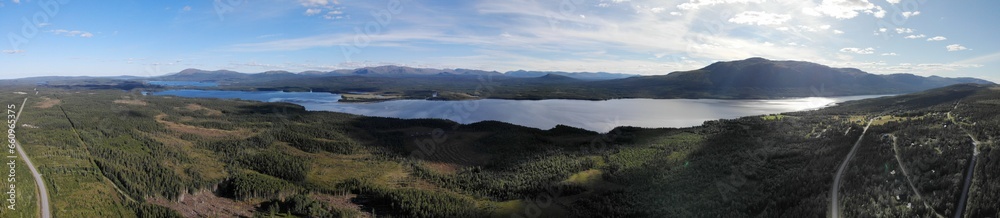 Obraz premium Ottsjön, Schweden (Luftbild-Panorama)