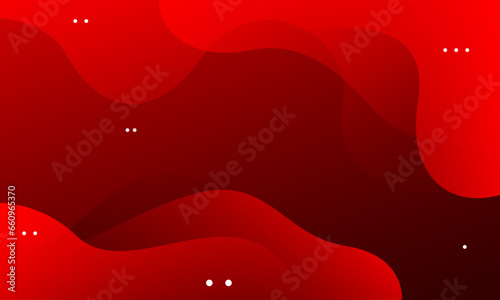 Abstract red fluid background with waves. Vector illustration