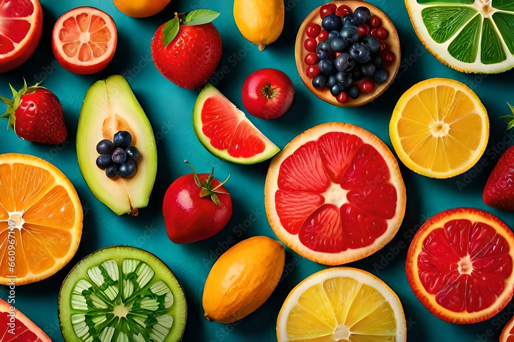 fruits and background fruits and background
