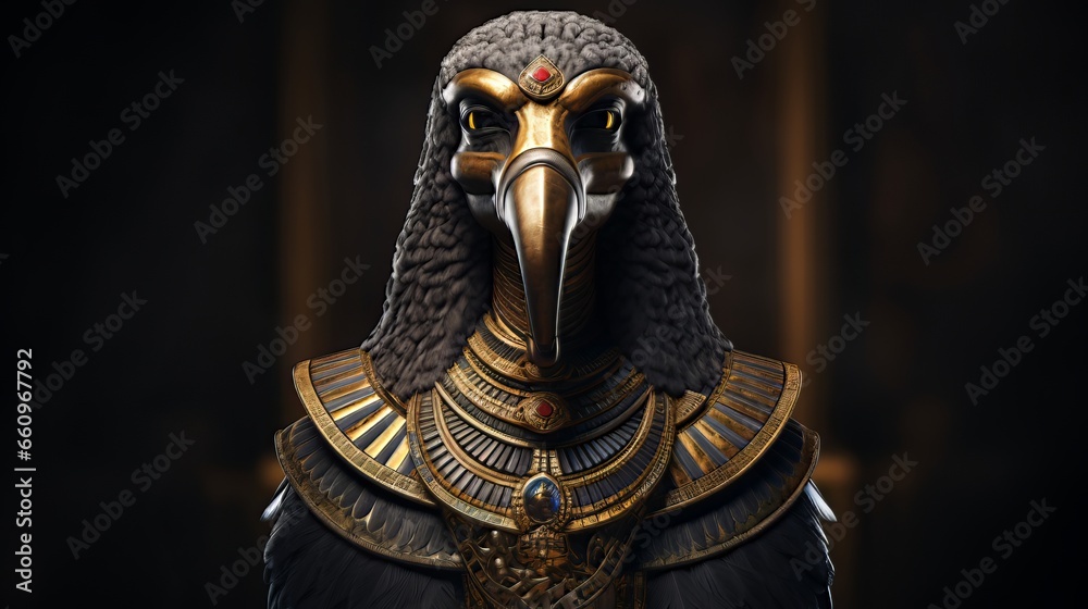 Horus - The egyptian god of kingship.generative ai
 - obrazy, fototapety, plakaty 