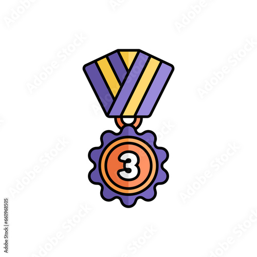 High resolution lineal color award icon, they can be easily edited and easily embedded in your project.	
