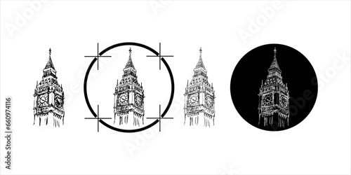 Logo design vector, London city icon symbol