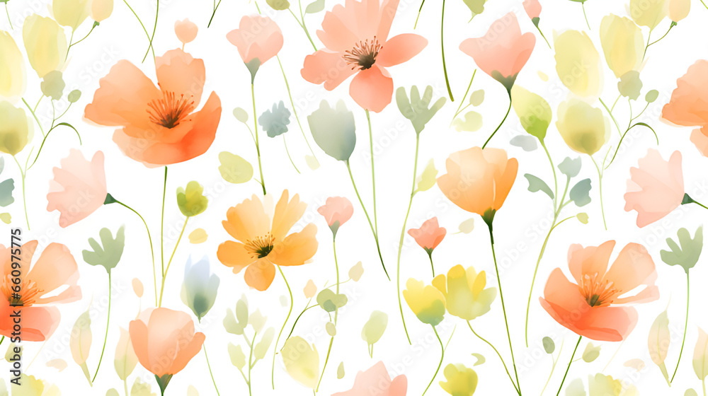 floral background with flowers | generative ai floral background with flowers | generative ai