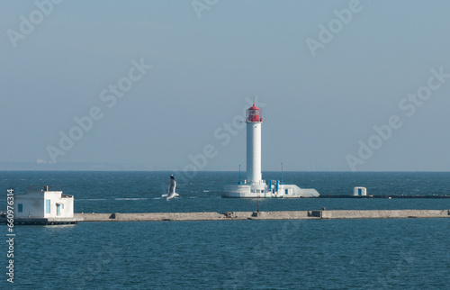 The Vorontsov lighthouse is located at the end of the Quarantine pier in the port of Odessa on the Black Sea. He is the first to meet and the last to see off all the courts that come to Odessa.