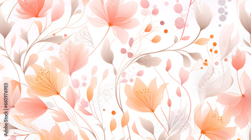 floral background with flowers | generative ai