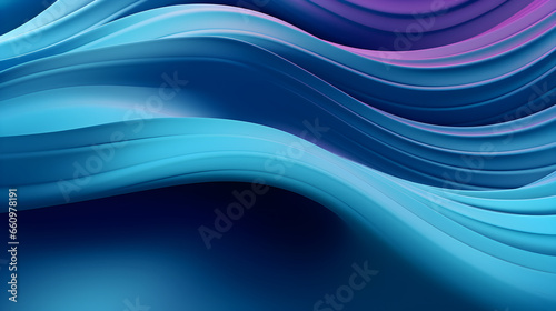Trendy abstract blue wave background. Colorful waving folds in cool color palette. 