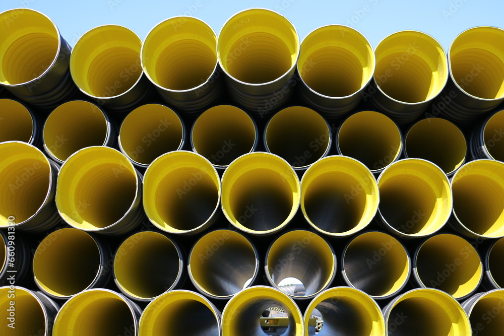 HDPE Corrugated Pipe, HDPE Pipes Manufacturers, HDPE DWC Yellow pipes