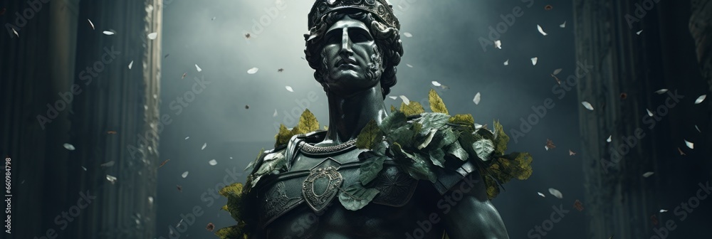 Portrait of the roman conquerer Ceasar.generative ai
 - obrazy, fototapety, plakaty 