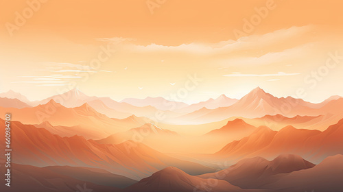 background on the banner, mountains perspective