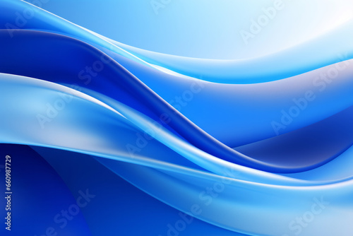 Abstract light blue line wave curve pattern wallpaper background. Contemporary flow curves illustration