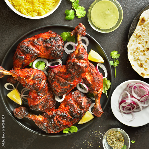 Indian style tandoori chicken
