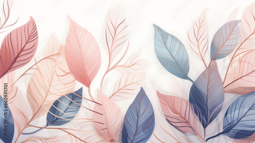 Photo of leaves in close-up detail against a clean white background Photo of leaves in close-up detail against a clean white background