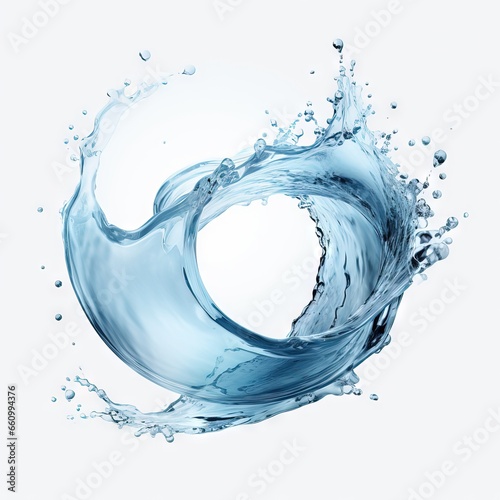 water splash isolated on white background