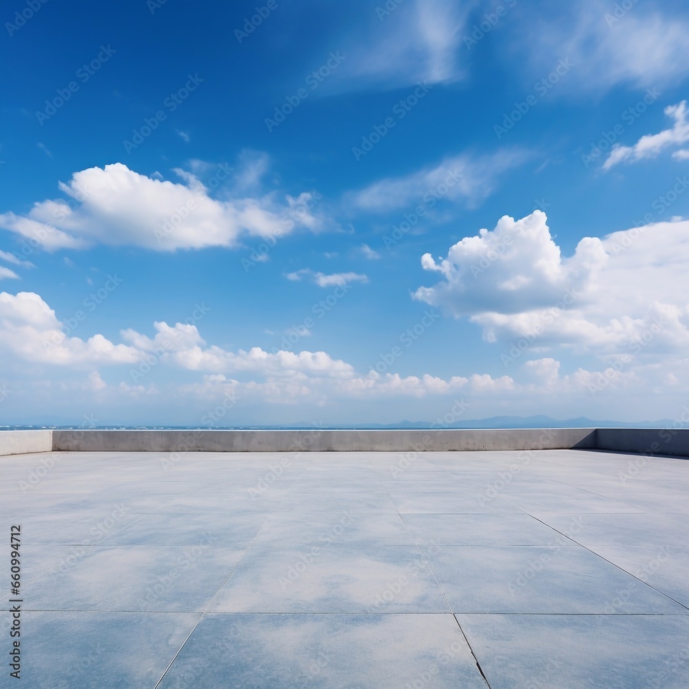 Concrete and blue sky Concrete and blue sky
