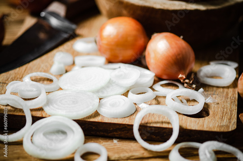 Valokuva Fresh chopped onion.