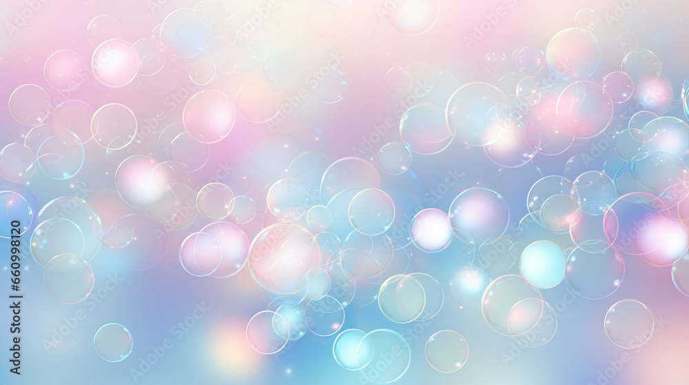 Whimsical Dance of Bubbles: A Dreamy Spectacle,abstract background with bubbles,abstract colorful background,soap bubbles