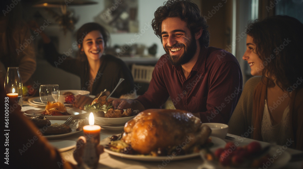 Blessings Around the Table: Thanksgiving's Embrace, Generative AI Blessings Around the Table: Thanksgiving's Embrace, Generative AI