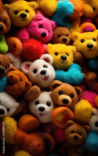 colorful Teddy bears background © Andrus Ciprian