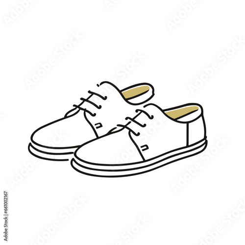 斜めから見た靴のイラスト
