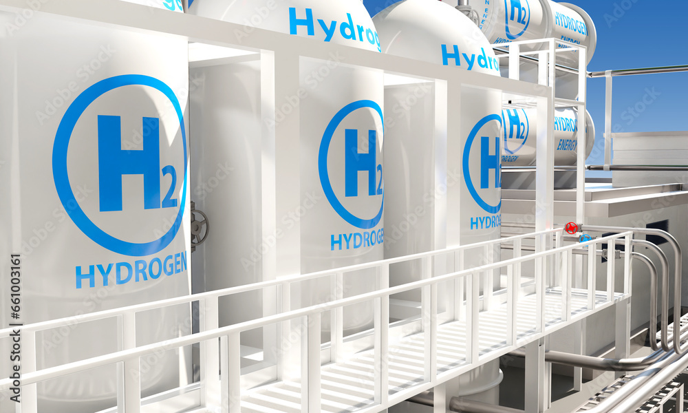Tanks for hydrogen storage. Production of clean energy from hydrogen