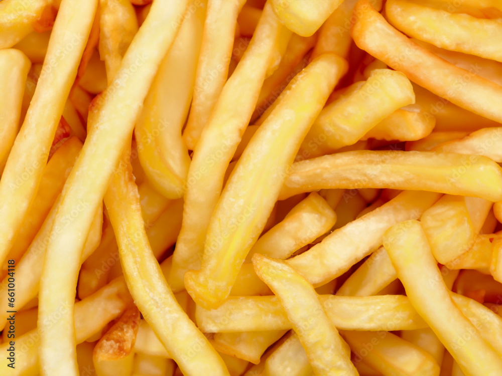 close up french fries in the basket close up french fries in the basket