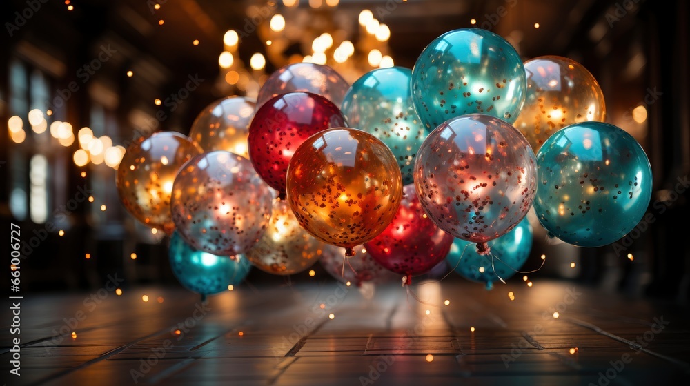New Years party balloons Balloon drop Balloon , Background Image