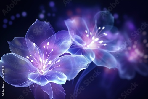 Glowing Flower Background