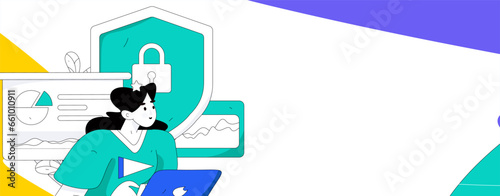 Business People Flat Vector Concept Operation Hand Drawn Illustration
