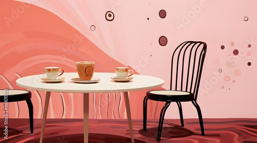 Coffee background illustration design  coffee beans  caffeine