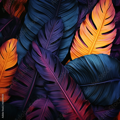 Vibrant Foliage: Leaves Painting Nature's Canvas