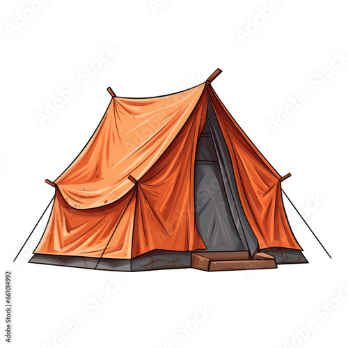 Tent on transparent background © Nazmus