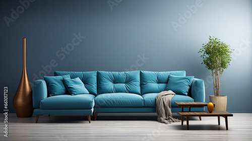 modern interior with sofa © Phimchanok