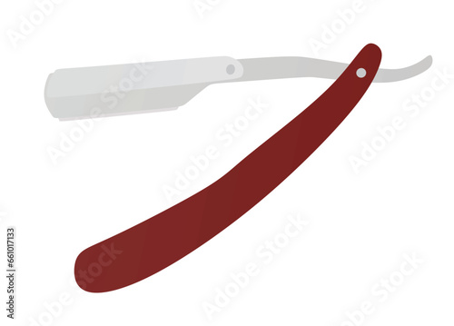 Shaving barber razor. vector illustration