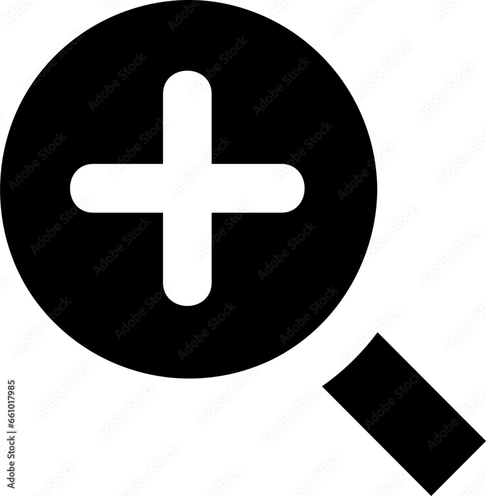 Fototapeta premium camera ui fill icon, zoom in camera icon fill