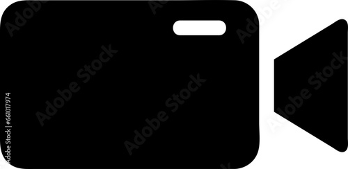 camera ui fill icon, recording camera icon fill