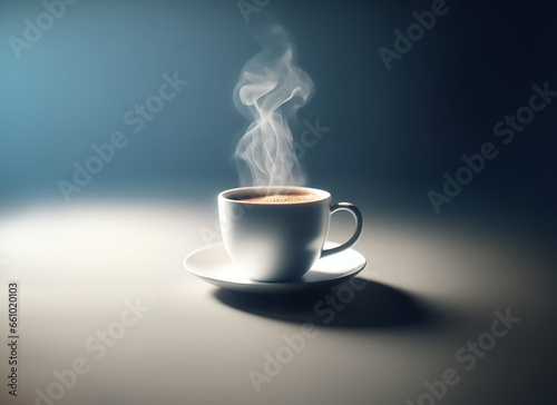 A steaming cup of coffee 1