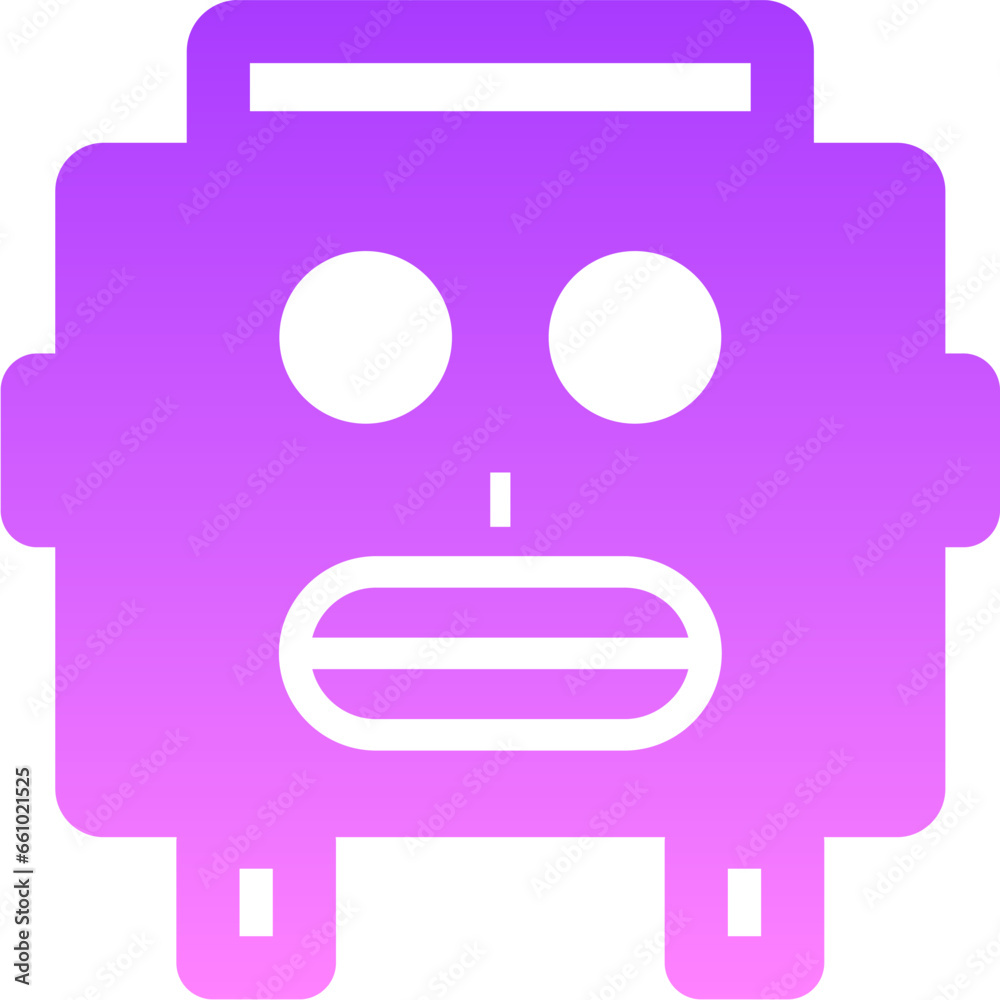 robot Glyph Gradient Icon pictogram symbol visual illustration robot Glyph Gradient Icon pictogram symbol visual illustration