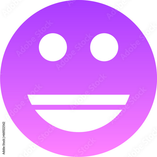 Smiley Emoji Emoticon Glyph Gradient Icon pictogram symbol visual illustration 