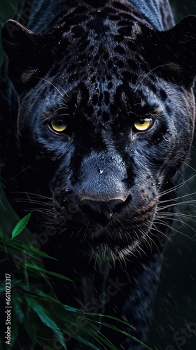 Intense Gaze  A Close-Up Portrait of a Black Panther portrait of a leopard close up of a leopard close up portrait of a leopard